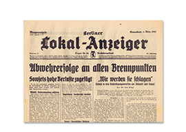 Berliner Lokal Anzeiger - Original-Zeitung online bei JAGARO kaufen