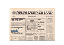 Neues Deutschland - Original-Zeitung online bei JAGARO kaufen