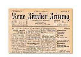 Neue Zürcher Zeitung - Original-Zeitung online bei JAGARO kaufen