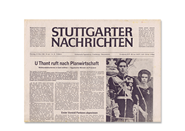 Stuttgarter Nachrichten - Original-Zeitung online bei JAGARO kaufen