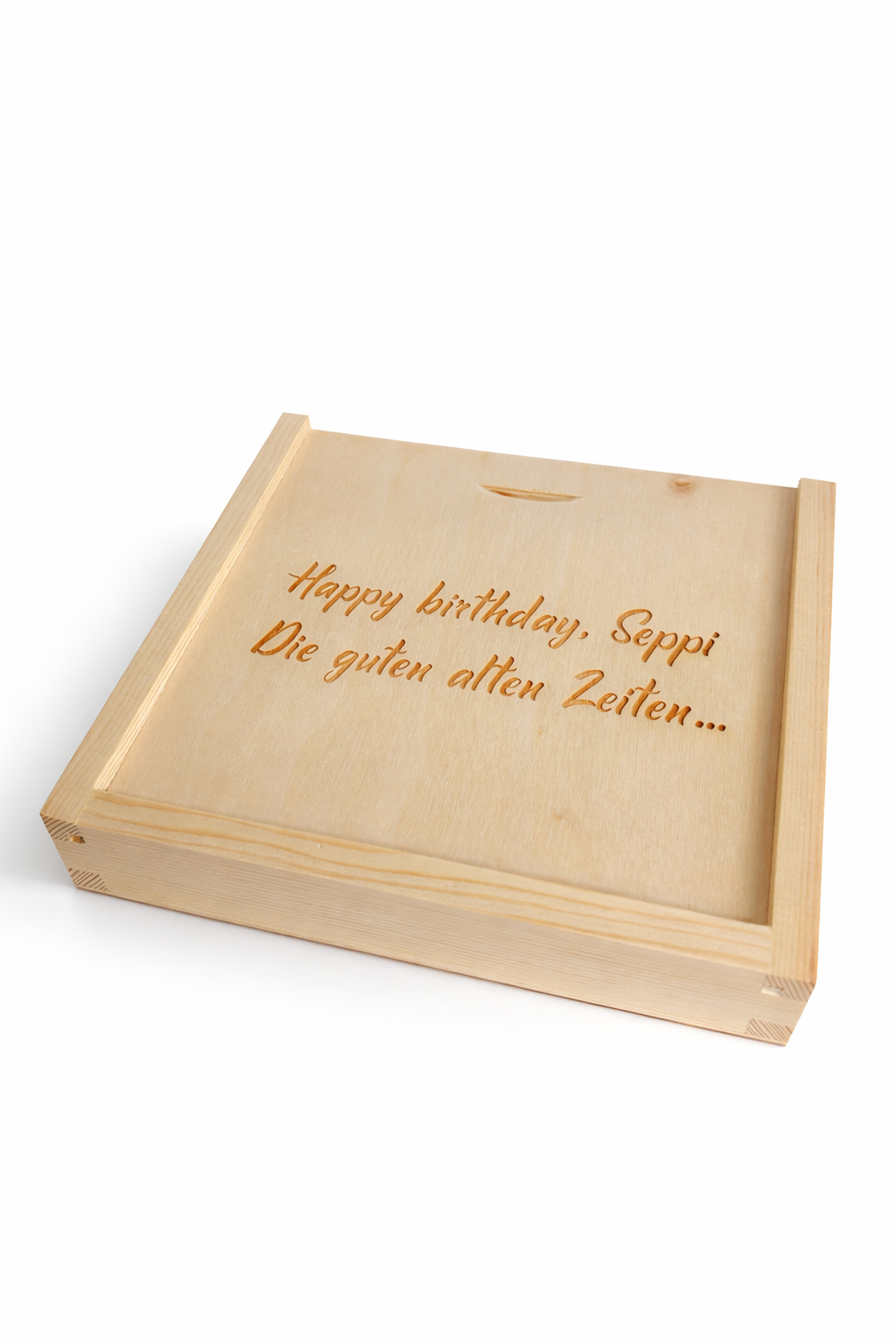 CD 1978 Schlager in Holzkiste mit Wunsch-Gravur