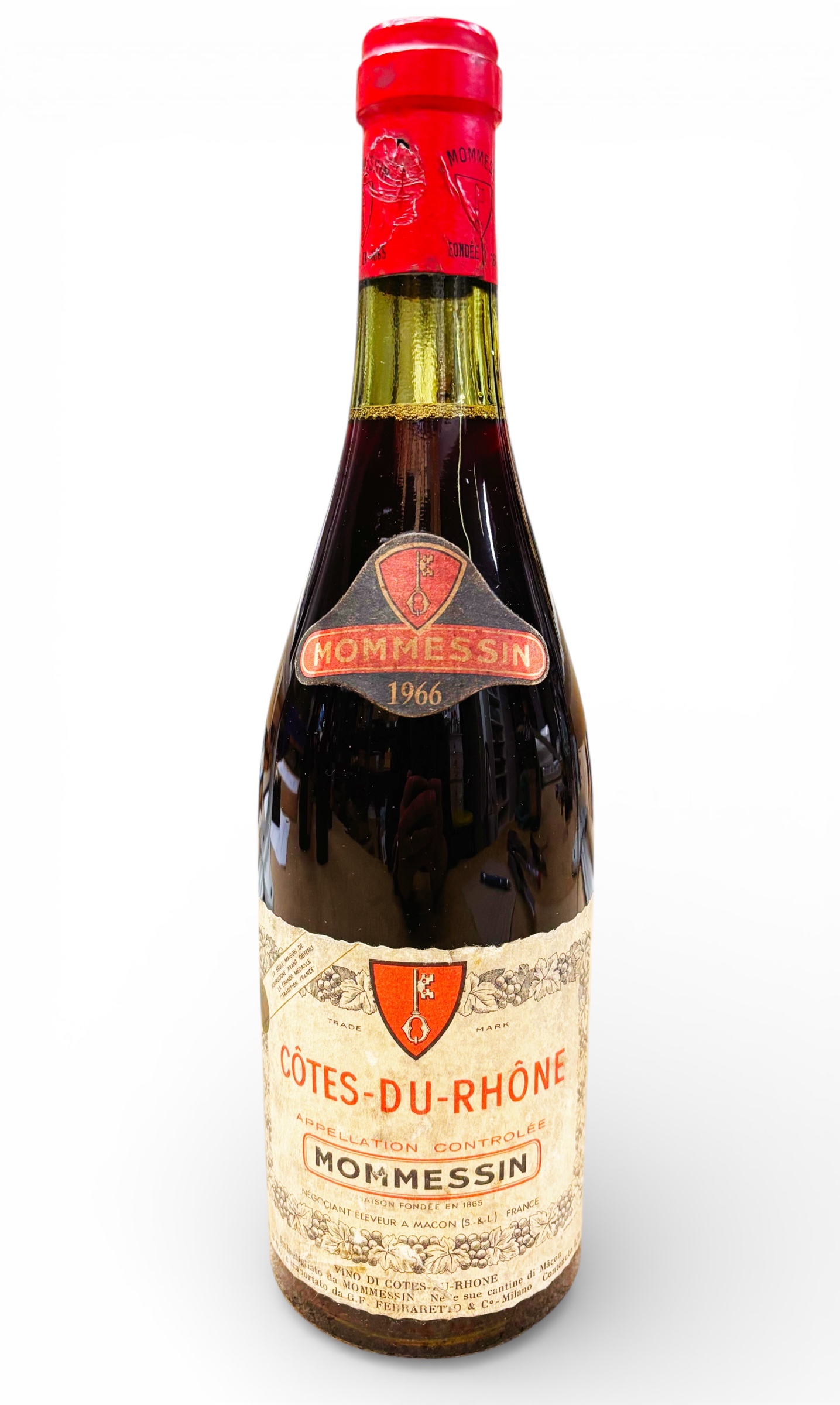 Wein 1966 Cotes du Rhone Maison Mommessin