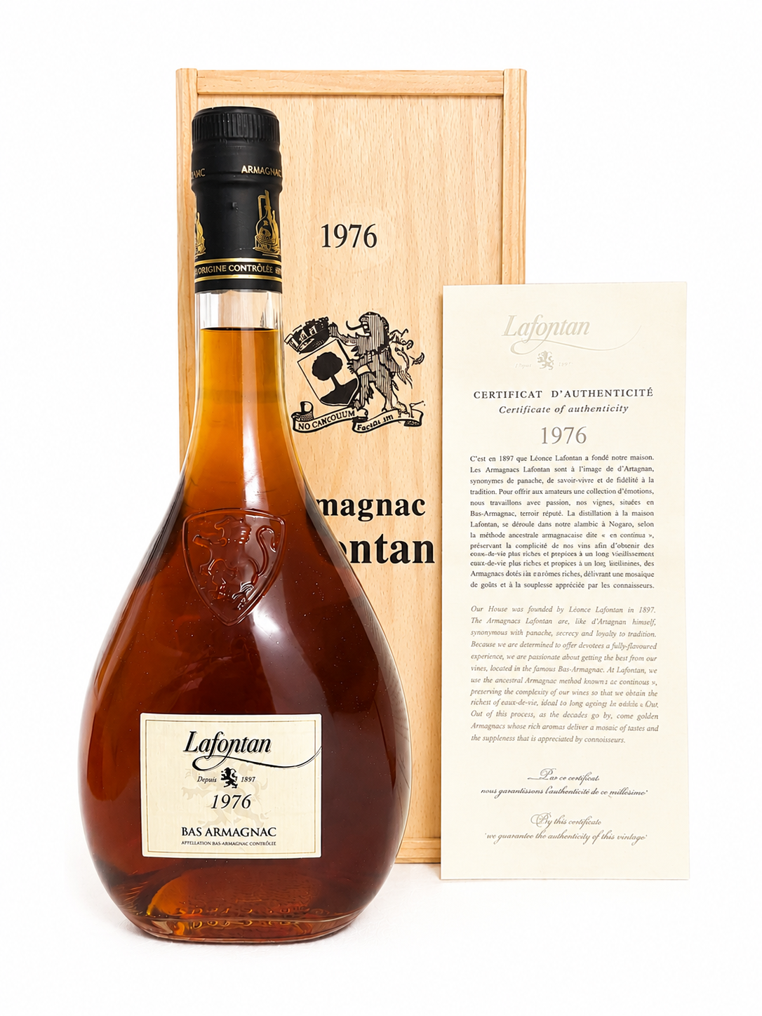 Armagnac 1976 Le Bas Lafontan Goude in Holzkiste