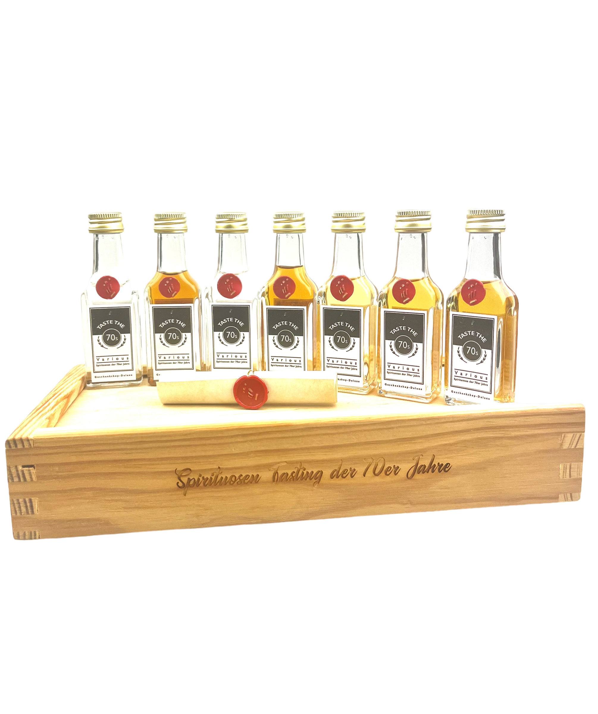 Tasting-Set Spirituosen der 70er Jahre