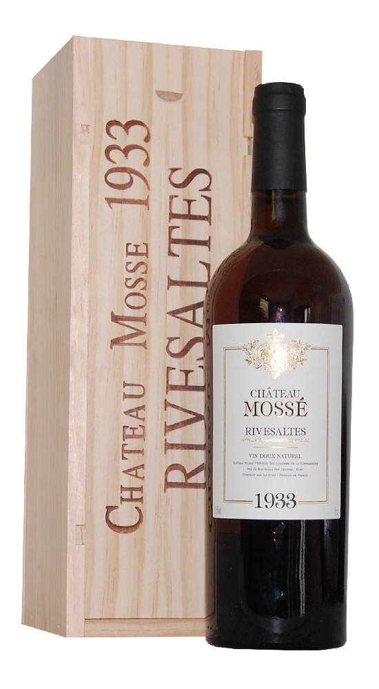 Wein 1933 Rivesaltes Chateau Mossé