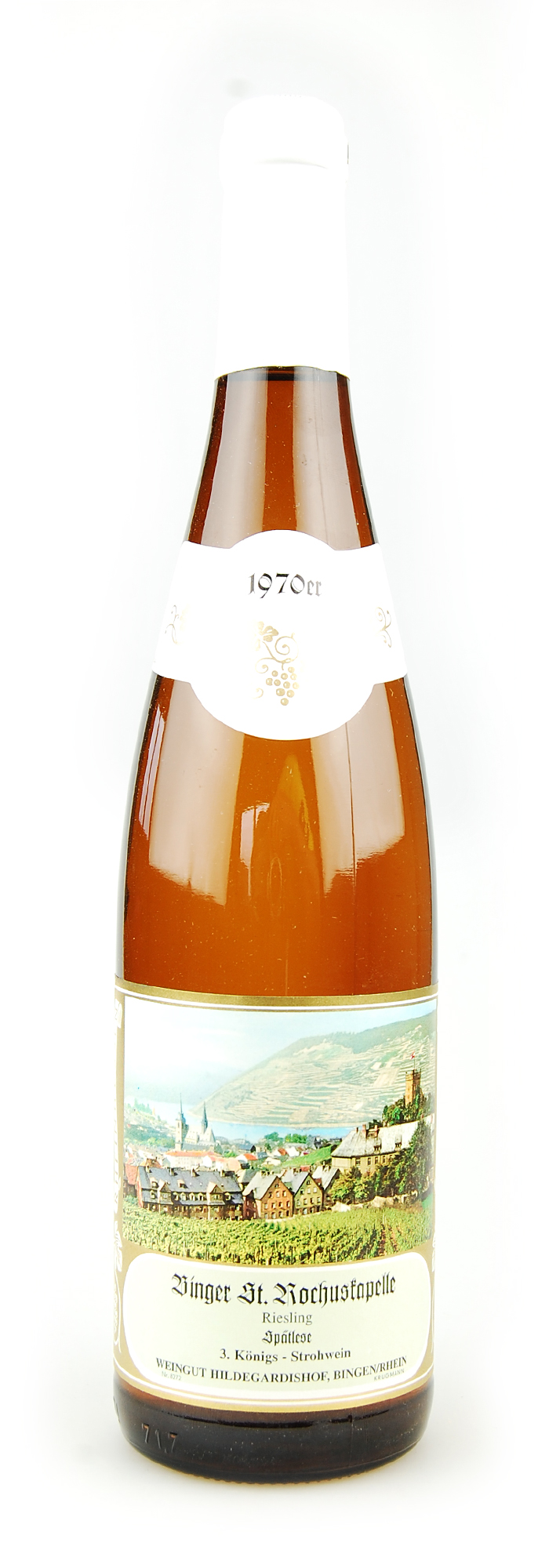 Wein 1970 Binger St. Rochuskapelle Strohwein Riesling Spätlese