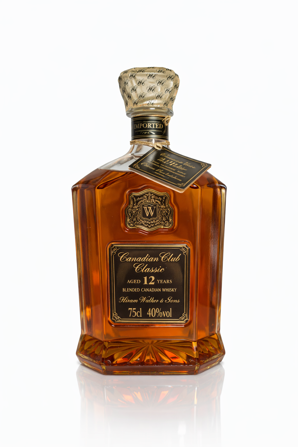 Whisky 1976 Canadian Club Whisky Hiram Walker 12 years