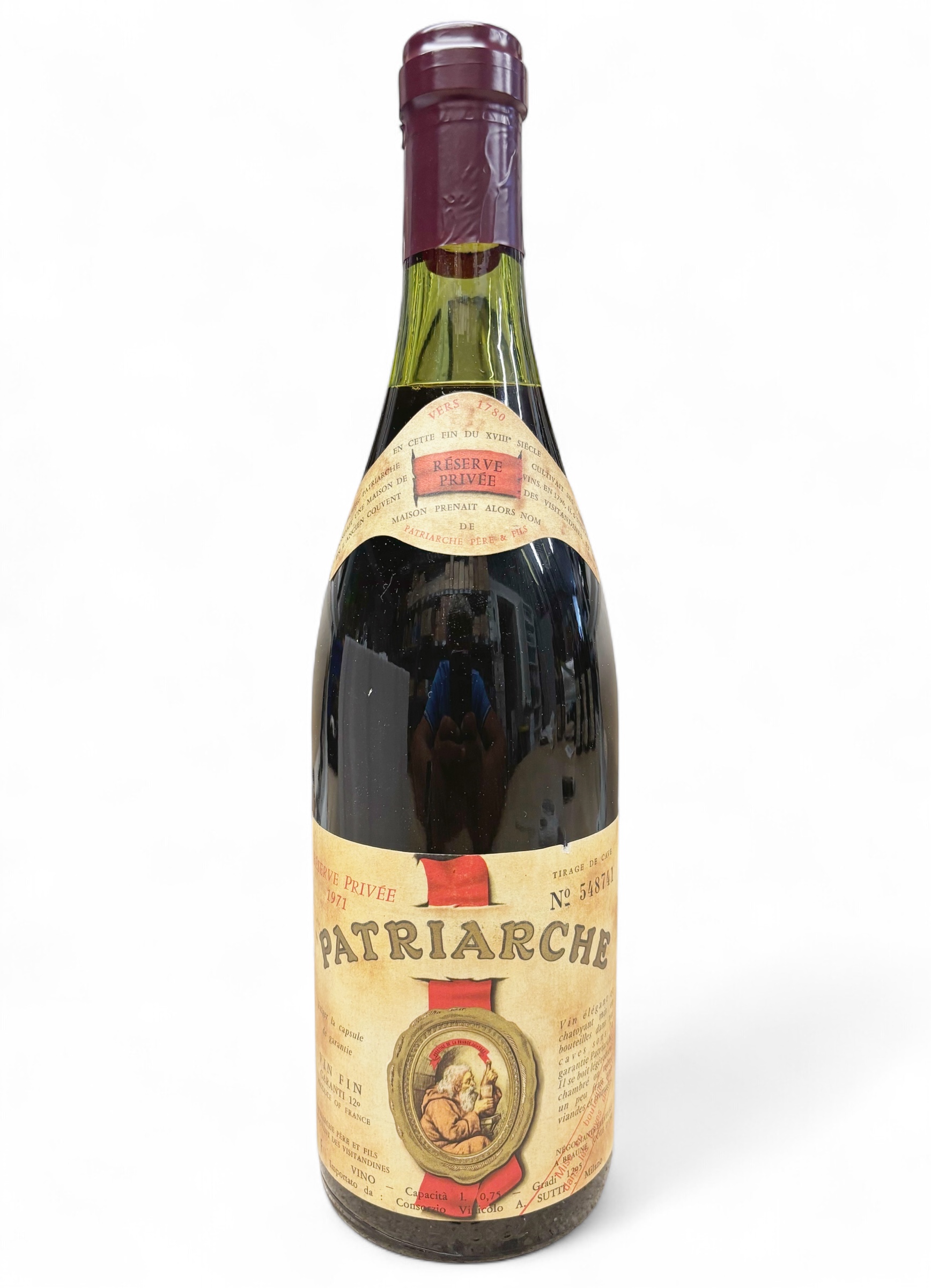 Wein 1971 Patriarche Reserve Privee Pere & Fils
