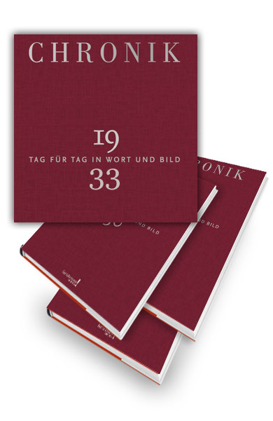 Chronik 1933 Jahrgangsband, Holzkiste und Gravur möglich!