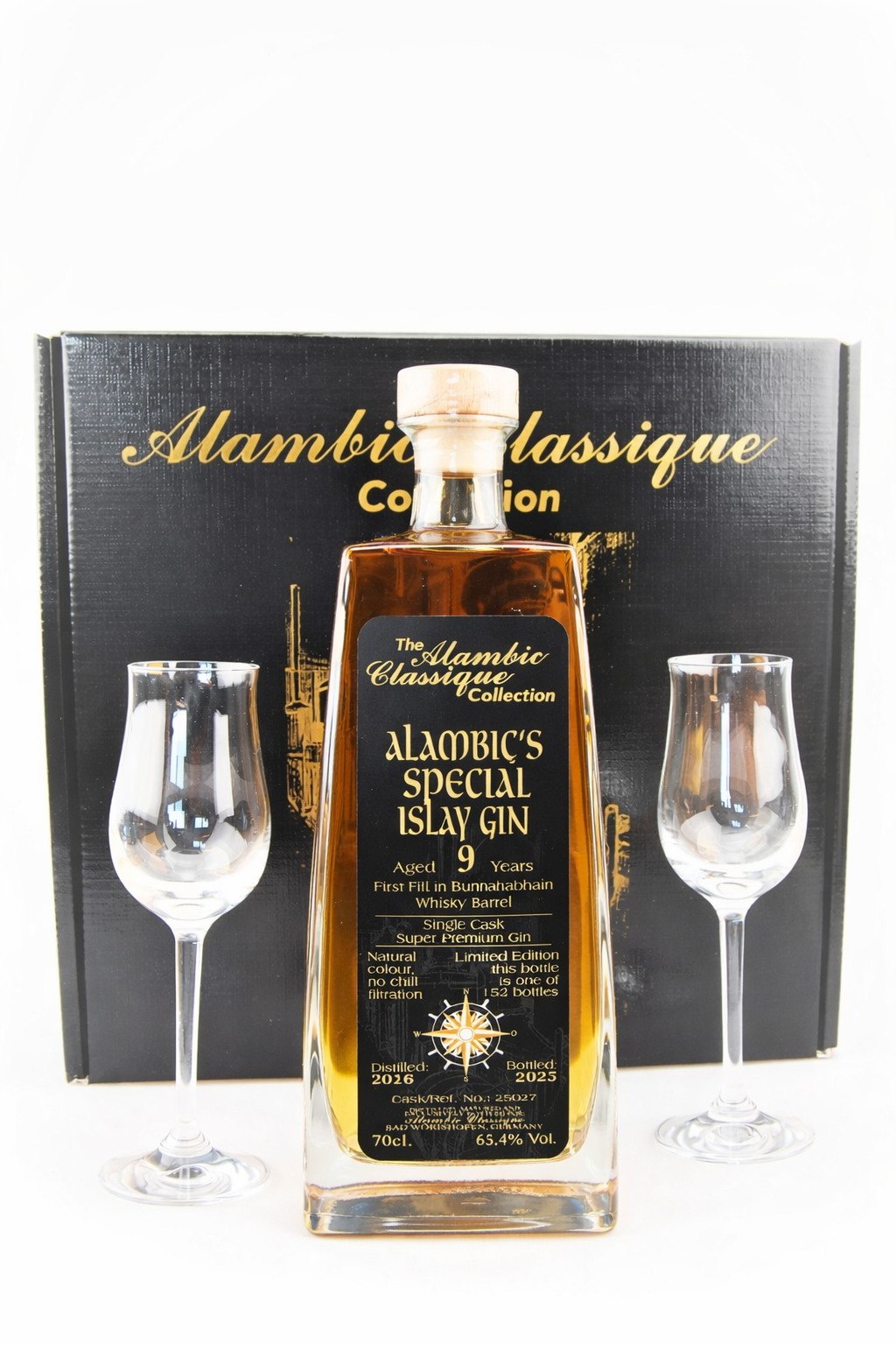 Gin 2016 Alambic´s Special Islay Gin Geschenk-Set 9 Jahre gereift