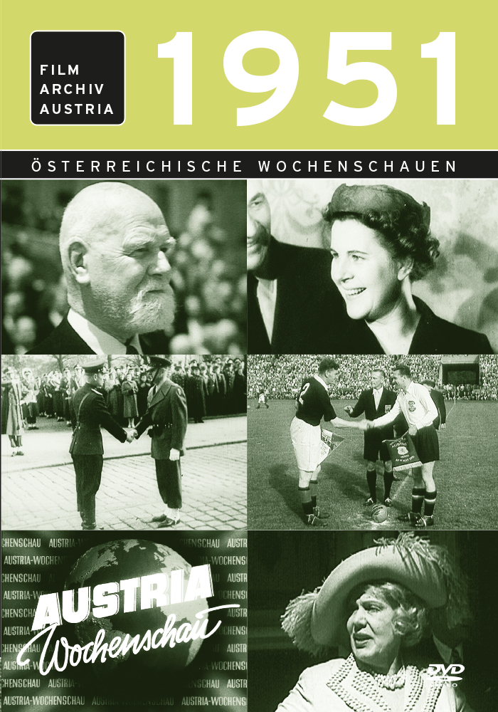 DVD 1951 Chronik Austria Wochenschau in Holzkiste mit Gravur