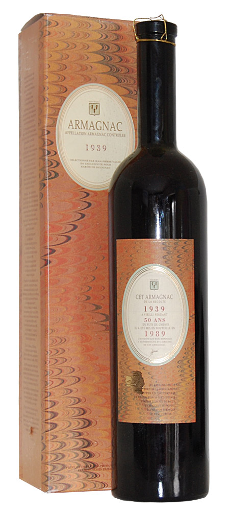 Armagnac 1939 Armagnac Baron de Sigognac Vaghi