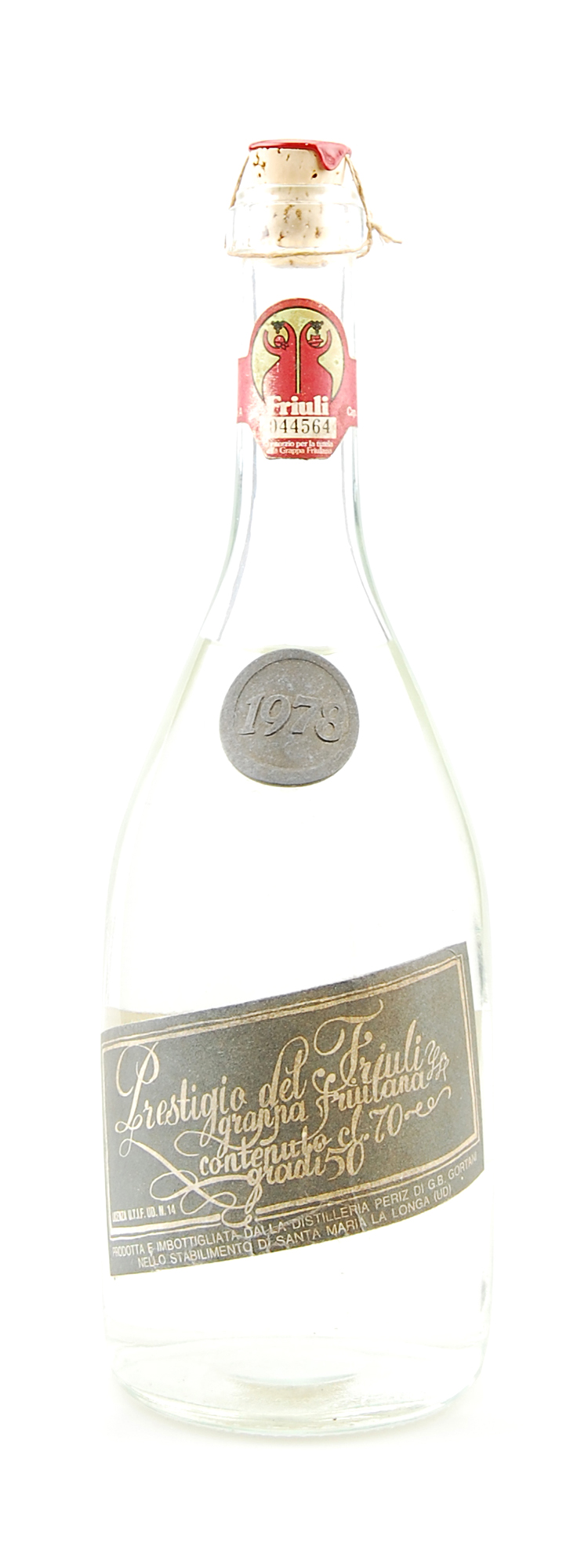 Grappa 1978 Friulana Prestigio del Friuli Gortani
