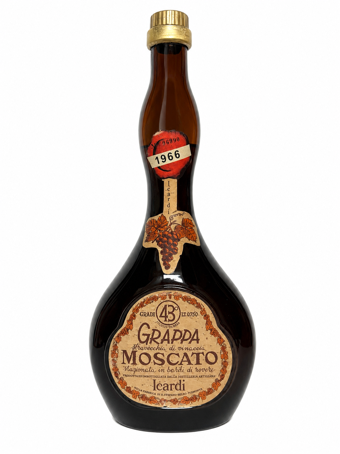 Grappa 1966 Moscato Stravecchia Moscato Icardi