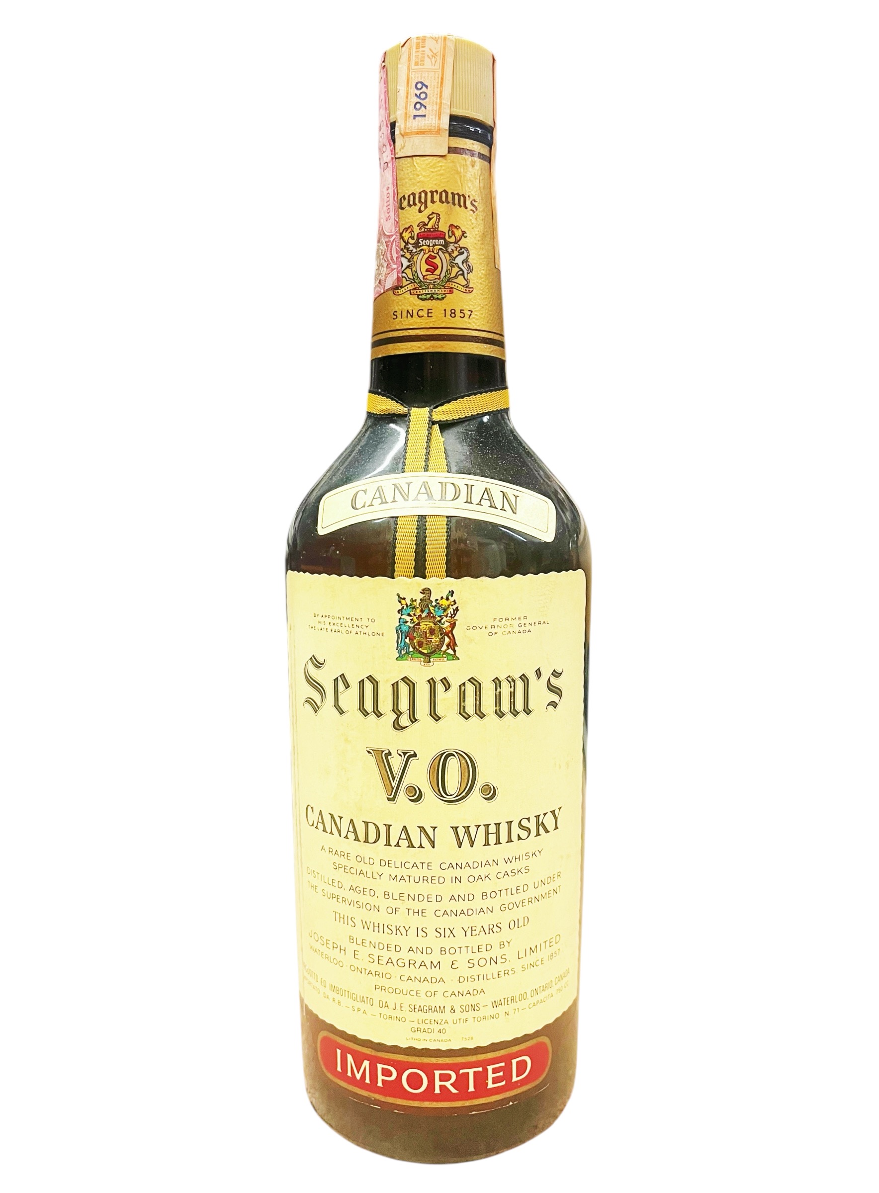 Whisky 1969 Seagram´s V.O. Canadian Whisky 6 years