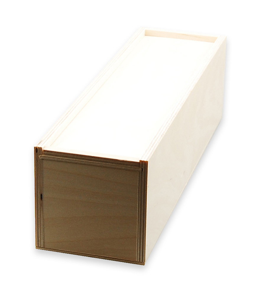 Holzkiste für 1 Flasche Wein