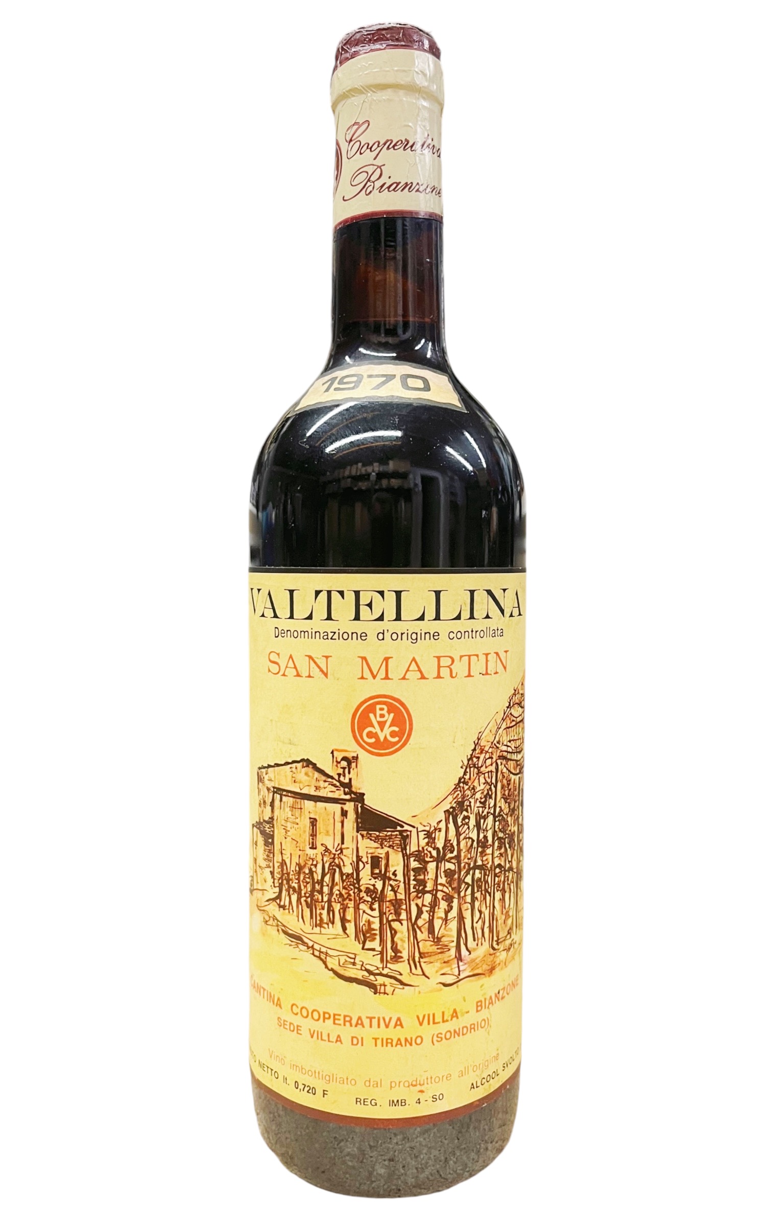 Wein 1970 Valtellina San Martin Villa Bianzone