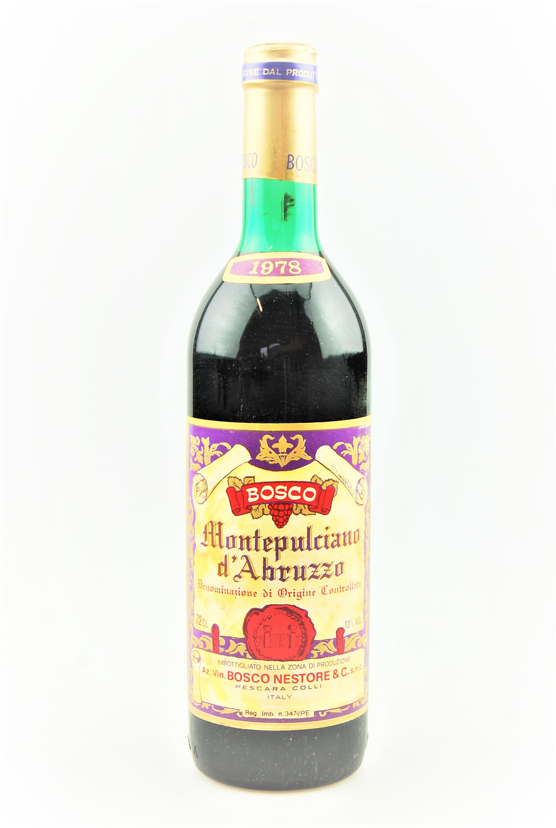Wein 1978 Montepulciano d´Abruzzo Bosco