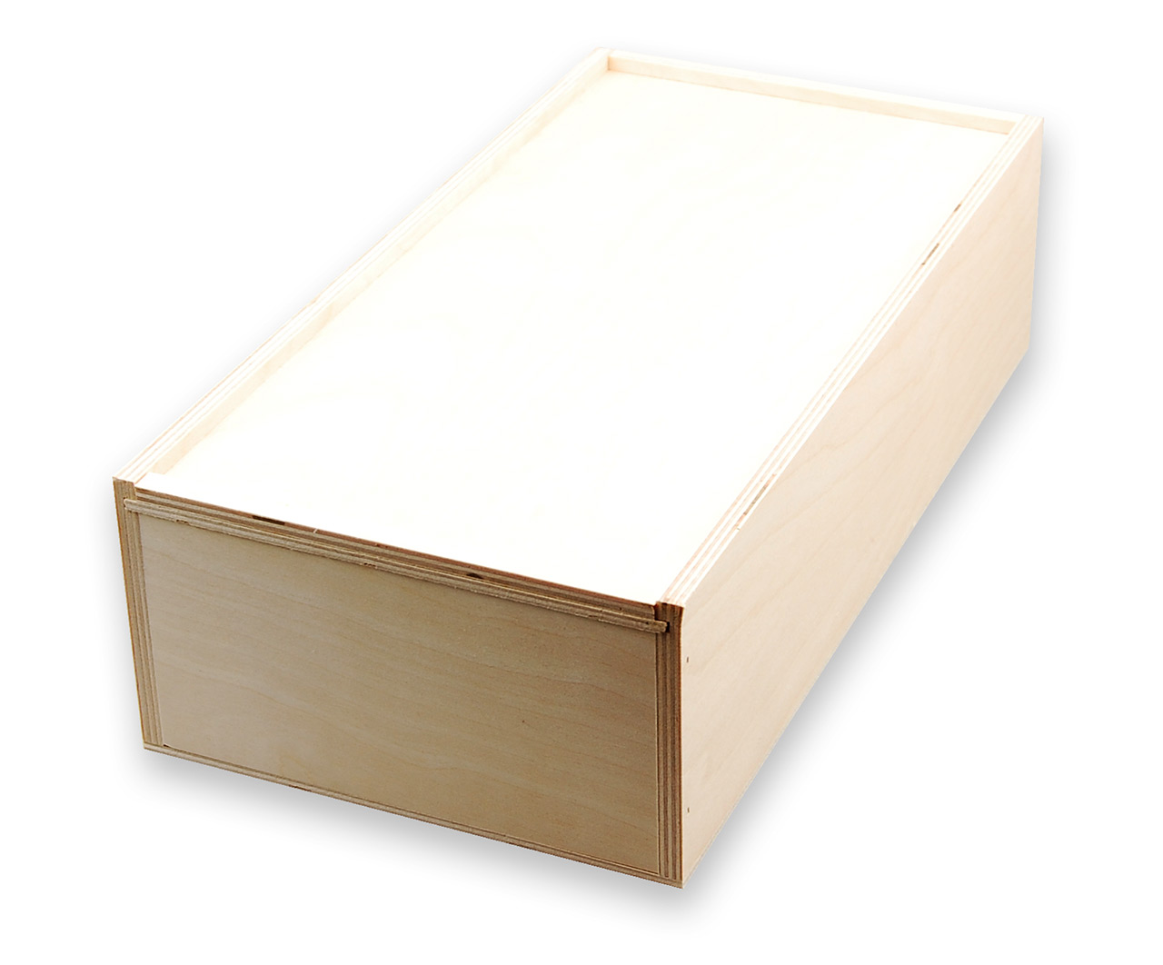 Holzkiste für 2 Flaschen Wein