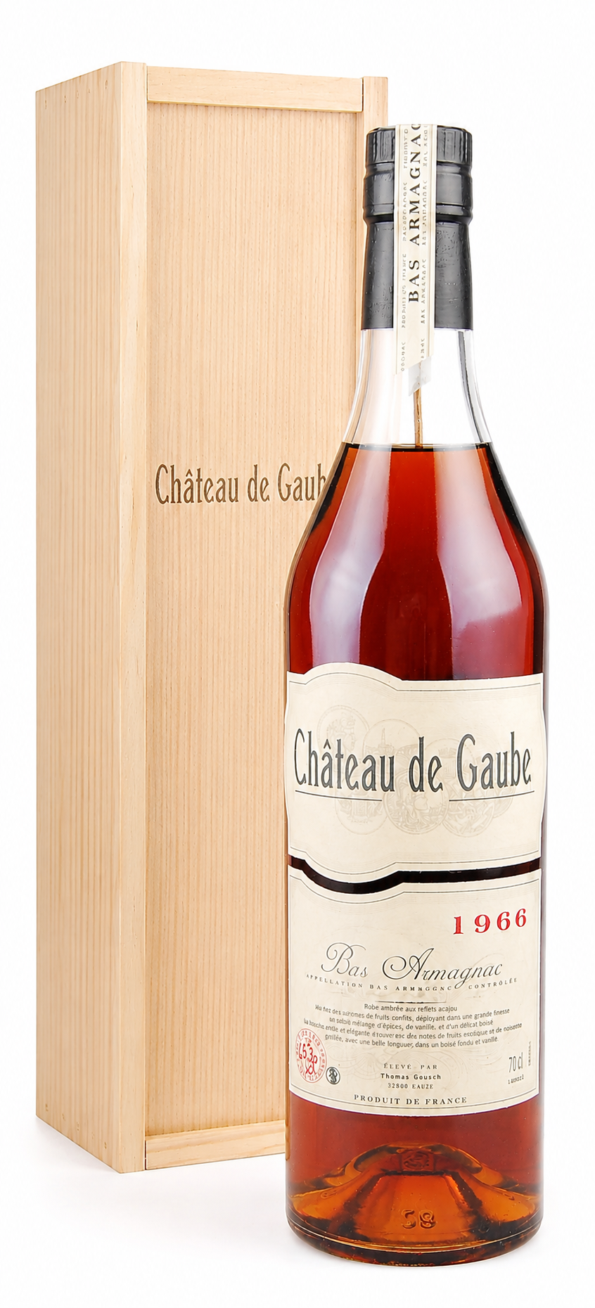 Armagnac 1966 Bas-Armagnac Chateau de Gaube
