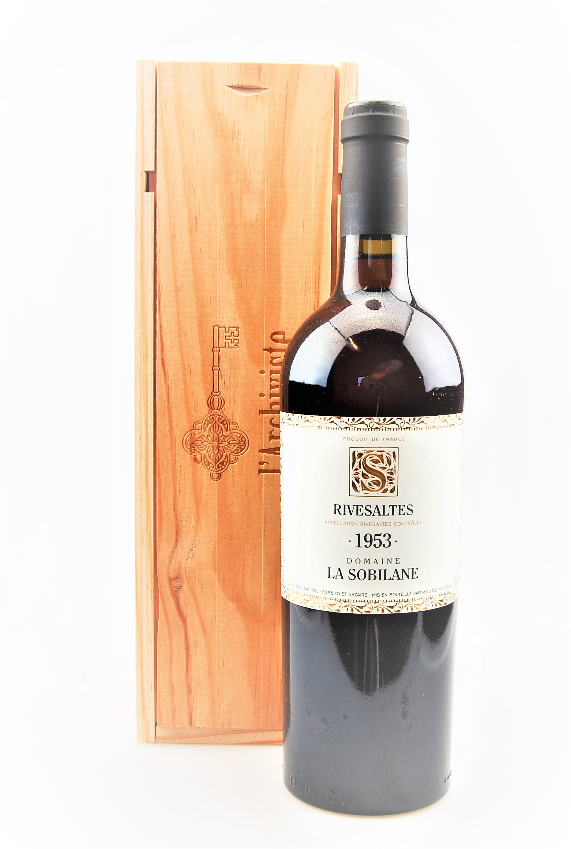 Wein 1953 Rivesaltes Domaine La Sobilane in Holzkiste
