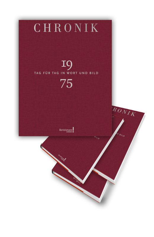 Chronik 1975 Jahrgangsband, Holzkiste und Gravur möglich!