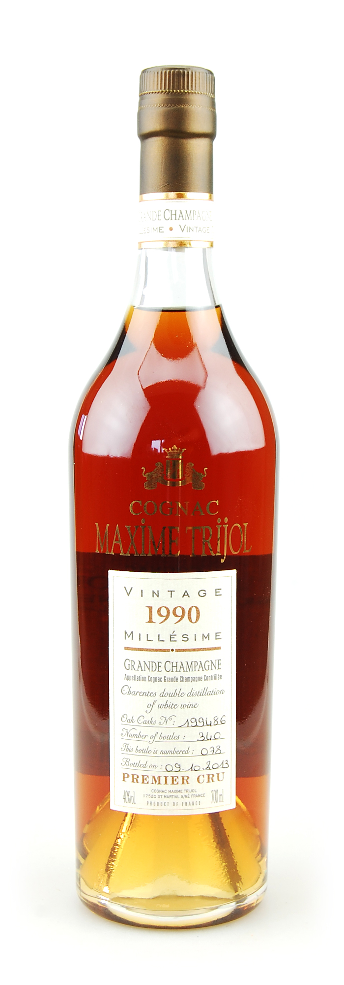 Cognac 1990 Maxime Trijol Grande Champage