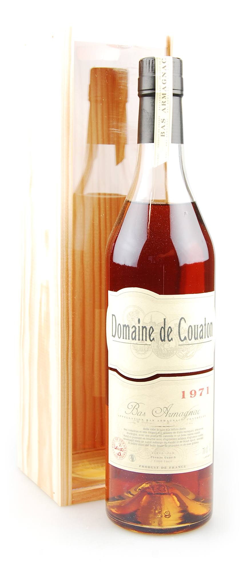 Armagnac 1971 Bas-Armagnac Domaine de Couaton