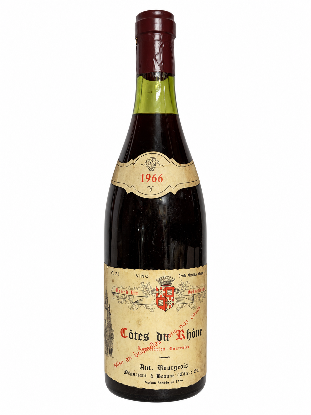 Wein 1966 Cotes du Rhone Selectional Ant. Bourgeois