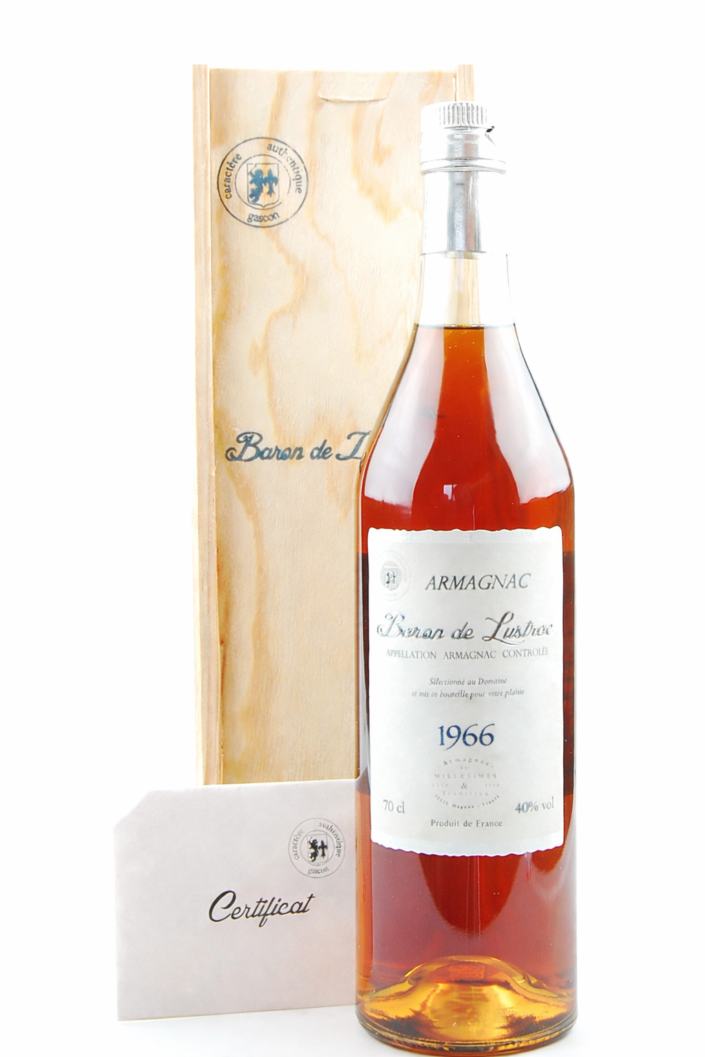 Armagnac 1966 Armagnac Baron de Lustrac - 0,7l
