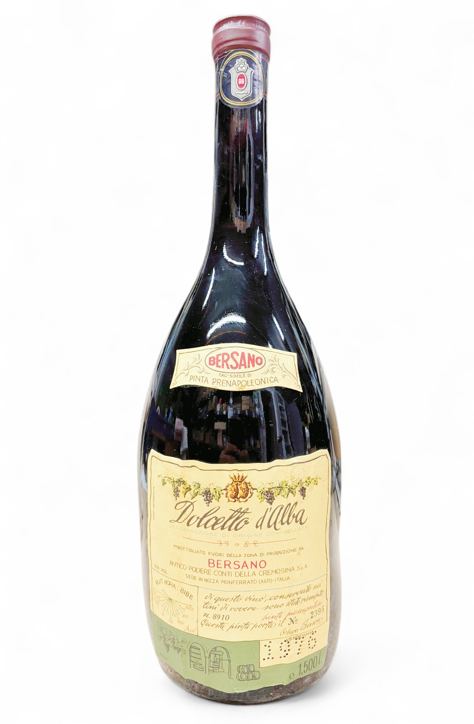 Wein 1976 Dolcetto d´Alba Bersano 1,5 Liter Magnum