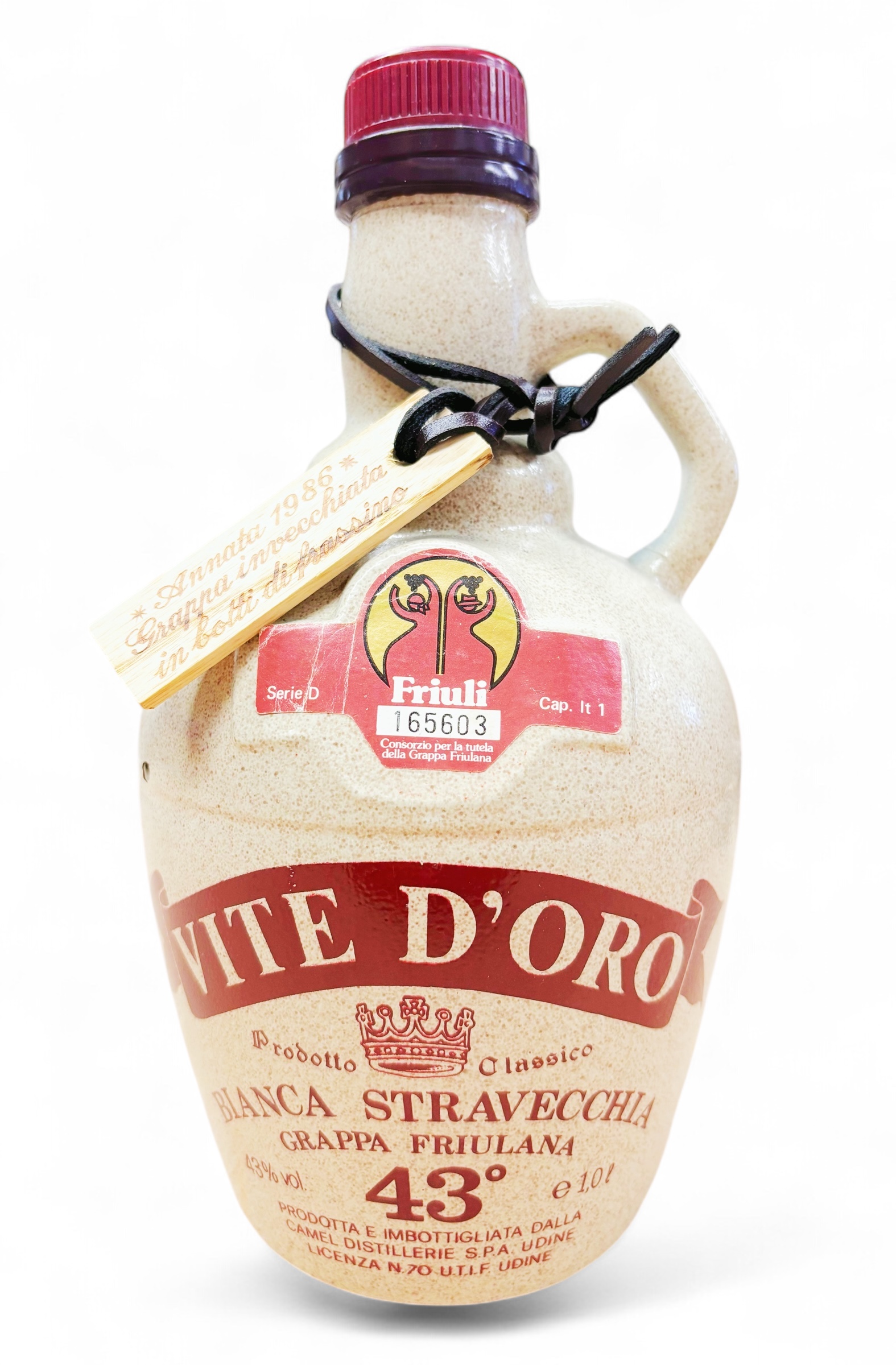 Grappa 1986 Vite d'Ora Camel Bianca Stravecchia