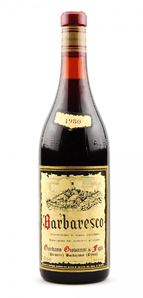 Wein 1980 Barbaresco Giovanni Giordano