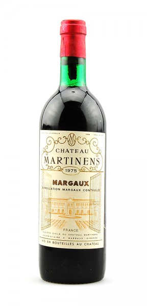 Wein 1975 Chateau Martinens Appellation Margaux
