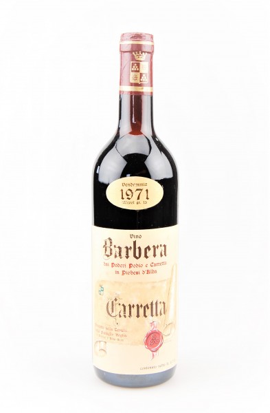 Wein 1971 Barbera d´Alba Carretta