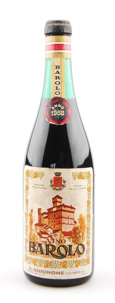 Wein 1958 Barolo C. Ghignone