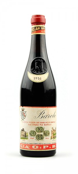 Wein 1951 Barolo Vinclap Marchesi di Barolo