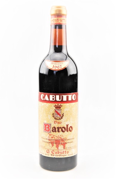 Wein 1967 Barolo Cabutto