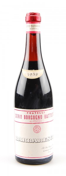 Wein 1958 Barbaresco Fratelli Serio Borgogno Battista