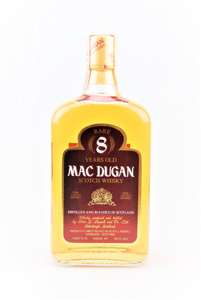Whisky 1973 Mac Dugan Rare 8 Years Blended Scotch