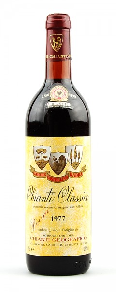 Wein 1977 Chianti Classico Geografico Riserva