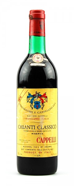 Wein 1974 Chianti Classico Riserva Montagliari Cappelli