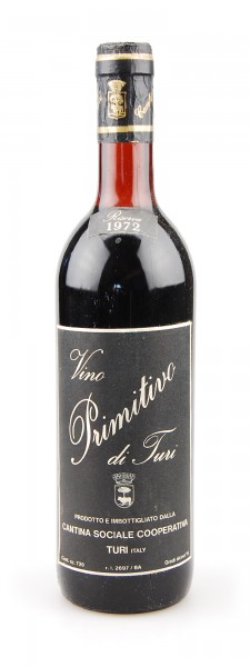 Wein 1972 Primitivo di Turi Riserva