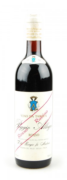 Wein 1988 Rosso Rubino Poggio Allegro Burgia fu Andrea