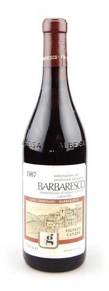 Wein 1987 Barbaresco Giordano Vigneto Cavana