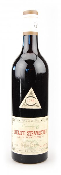 Wein 1958 Chianti Stravecchio F.B. Acqui Ola Mia Cantina