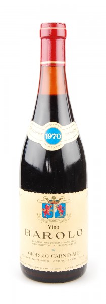 Wein 1970 Barolo Giorgio Carnevale