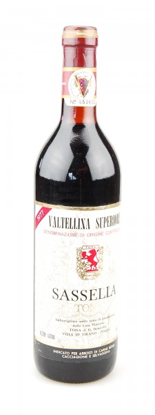 Wein 1977 Sassella Valtellina Superiore Tona