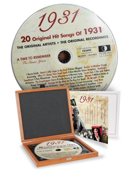 CD 1931 Musik-Hits in Luxusbox, auch mit Gravur!