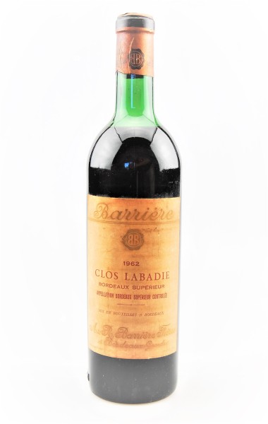 Wein 1962 Bordeaux Superieur Clos Labadie